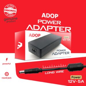 ADOP 12V 5A Original Power AC/DC Adapter For any 12V Power Supply