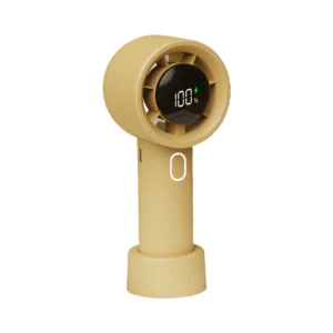 Rechargeable 5 Gears Strong Wind Mini Turbo Fan With LED Display