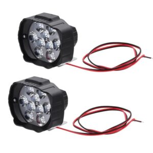 Motorcycle Bike LED Headlight Fog Light 9 LED
