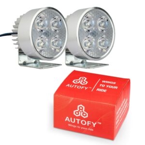 FABTEC 4 LED 4 Inch/10 cm Bar Light LED Fog Light for All Motorcycles/Bike/Scooty/E-Rikshaw