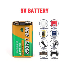 New Leader 9V Heavy Duty Zinc-Carbon Batter