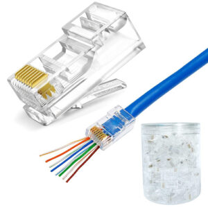 AMP Cat5 RJ45 Modular Plug Network Clip Connector