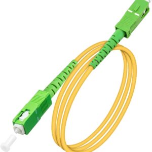 SC/APC to SC/APC Simplex Single-Mode LSZH Fiber Optic Patch Cord (5M)